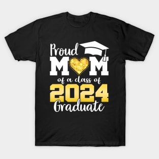 Senior 2024 Proud Mom Of A Class Of 2024 Graduate Mother T-Shirt